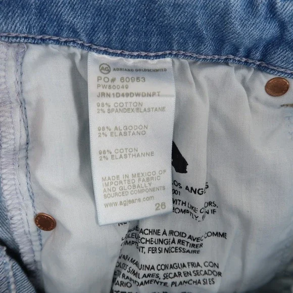 AG Adriano Goldschmied Light Blue Flare Jeans - Picture 13 of 13